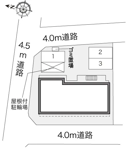 ★手数料０円★安芸郡府中町浜田２丁目 月極駐車場